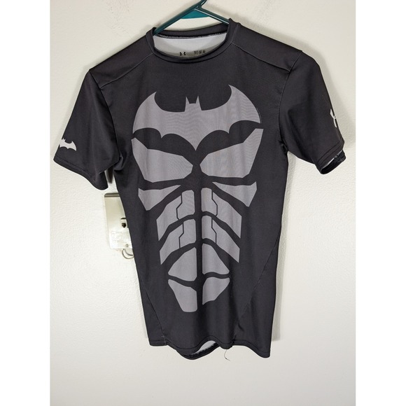 Under Armour Other - Under Armour Mens M Alter Ego Batman Compression Shirt Black Grey Gym Workout